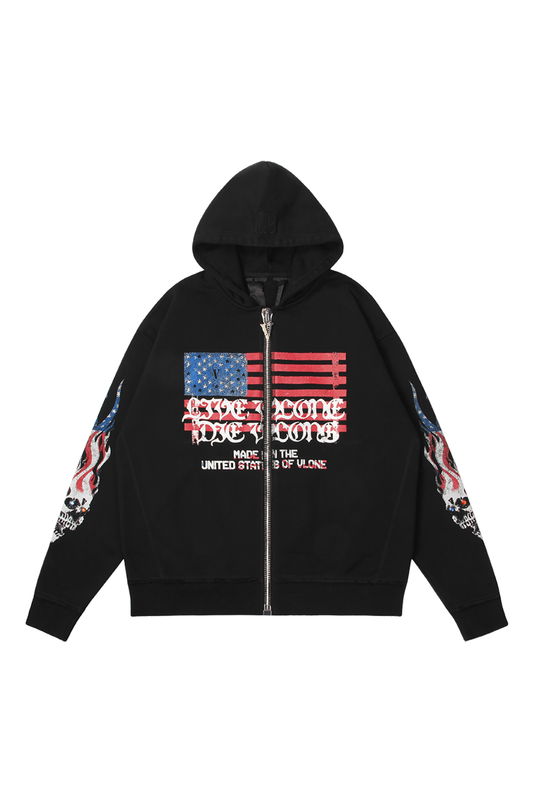 VLONE FLAG Zip Up Hoodie